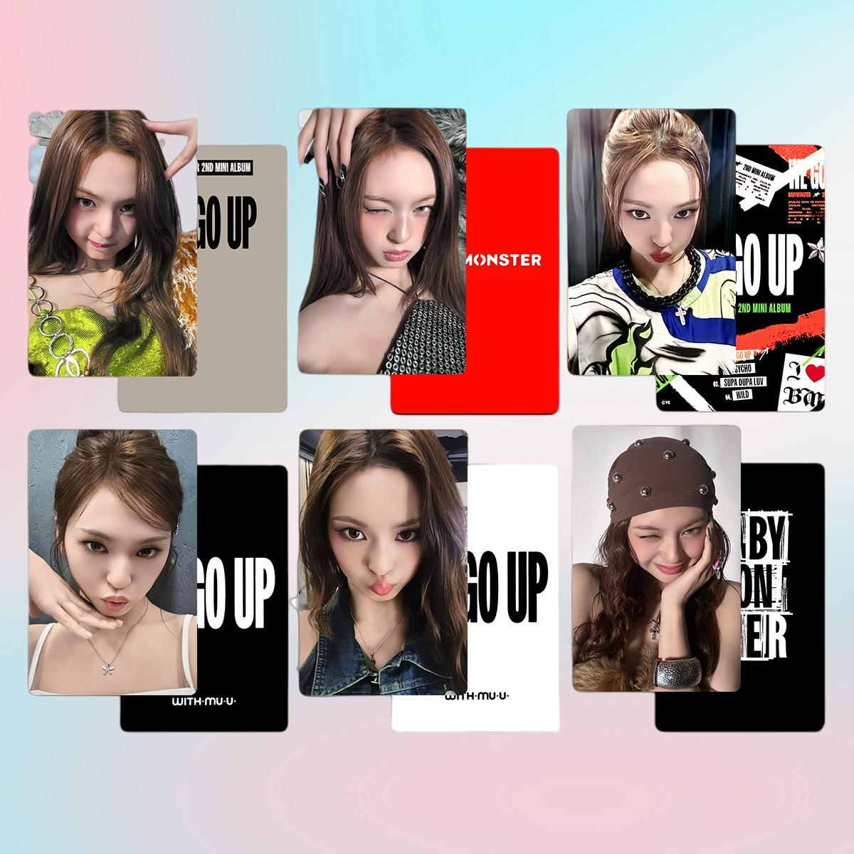 Babymonster We Go Up Photocard Photocard Set - Kpop Merchandise View 12