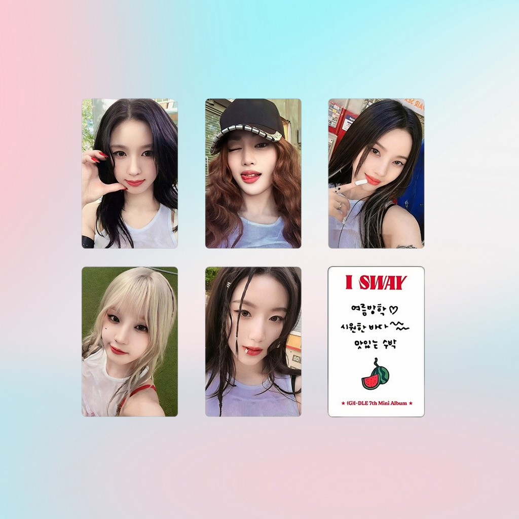 GIDLE I SWAY Photocard 5 PCS Photocard Set - Kpop Merchandise View 13