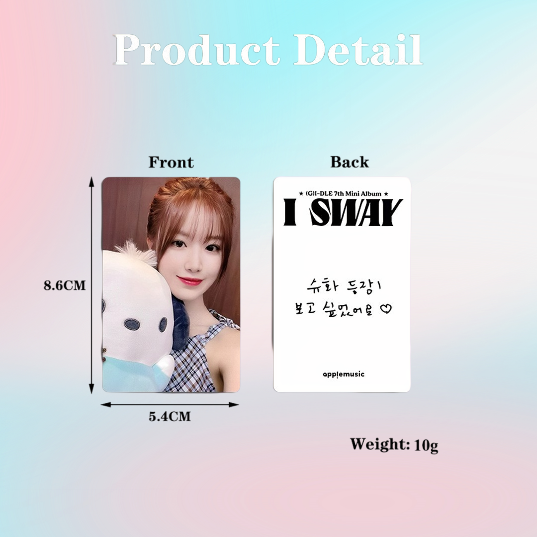 GIDLE I SWAY Photocard 5 PCS Photocard Set - Kpop Merchandise View 14