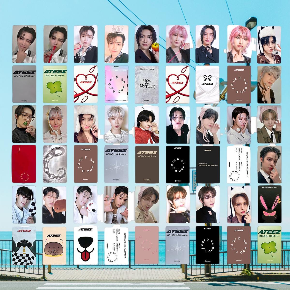 Ateez Golden Hour Part.2 Photocard Set - Kpop Merchandise View 1