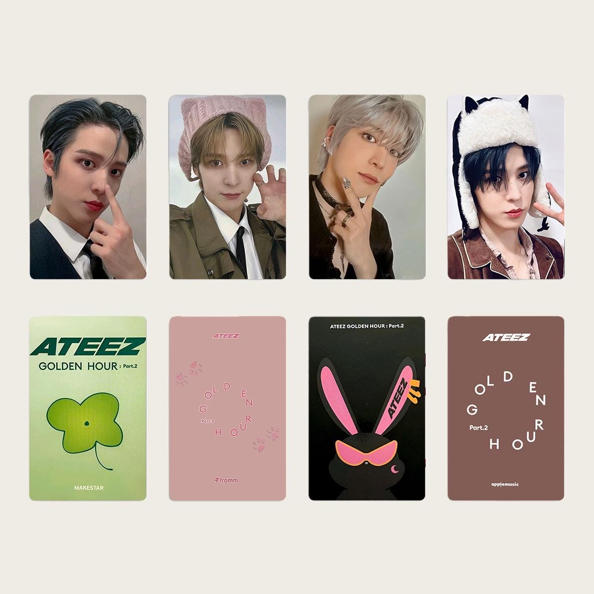 Ateez Golden Hour Part.2 Photocard Set - Kpop Merchandise View 7
