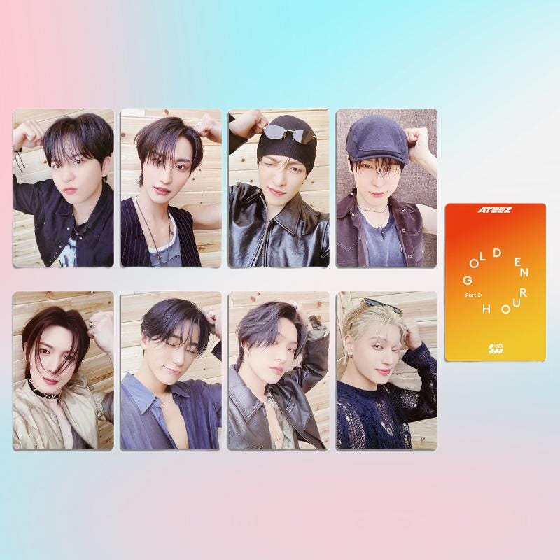 Ateez Golden Hour Part 3 Photocard Set - Kpop Merchandise View 2
