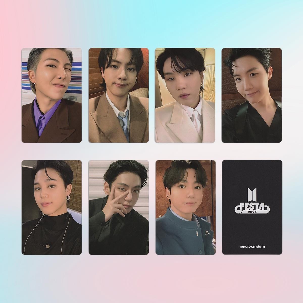 BTS 2025 Festa Photocard - Kpop Merchandise View 3