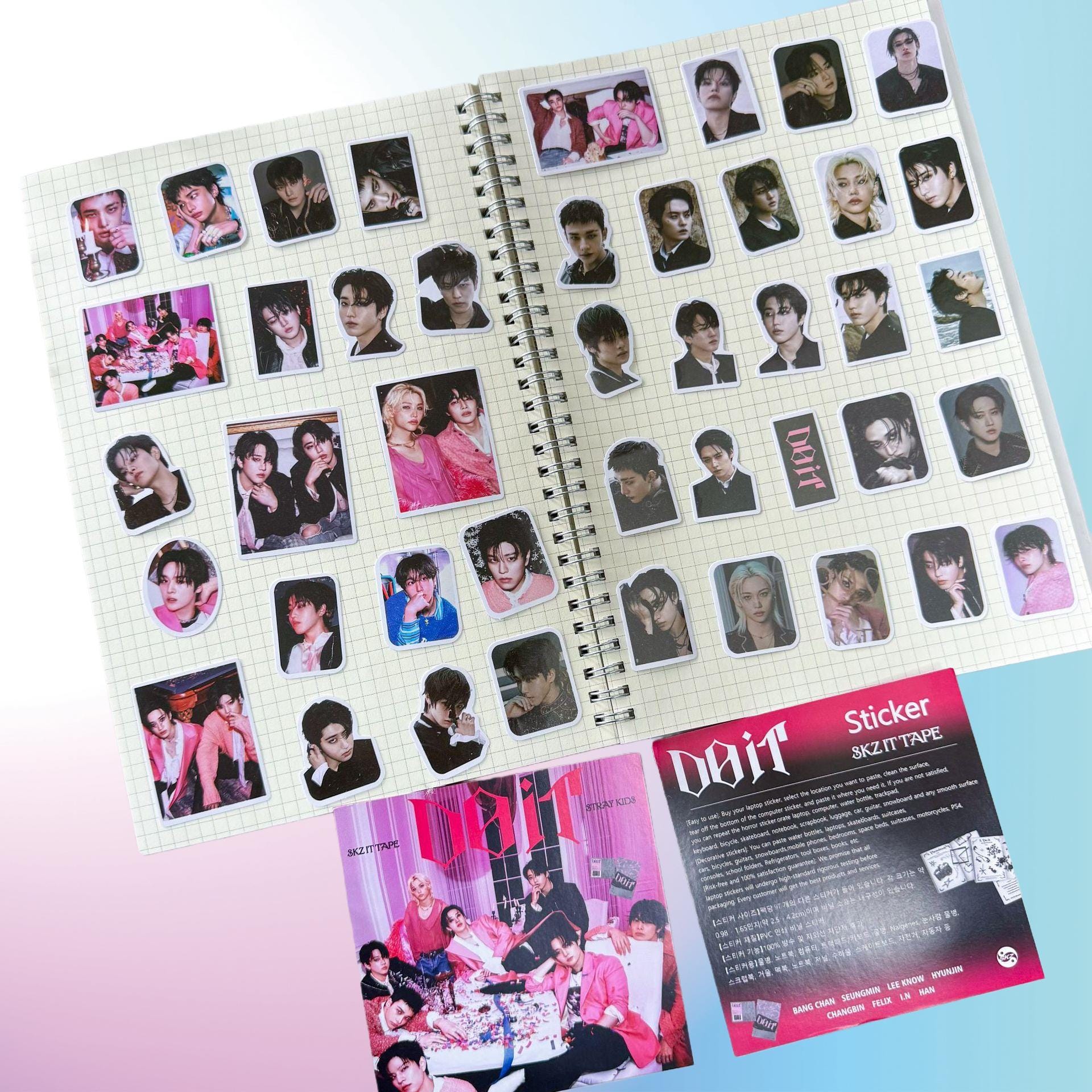 Stray Kids Do It Stickers 97 PCS, Kpop Stay Merch, Waterp... - Kpop Merchandise View 5