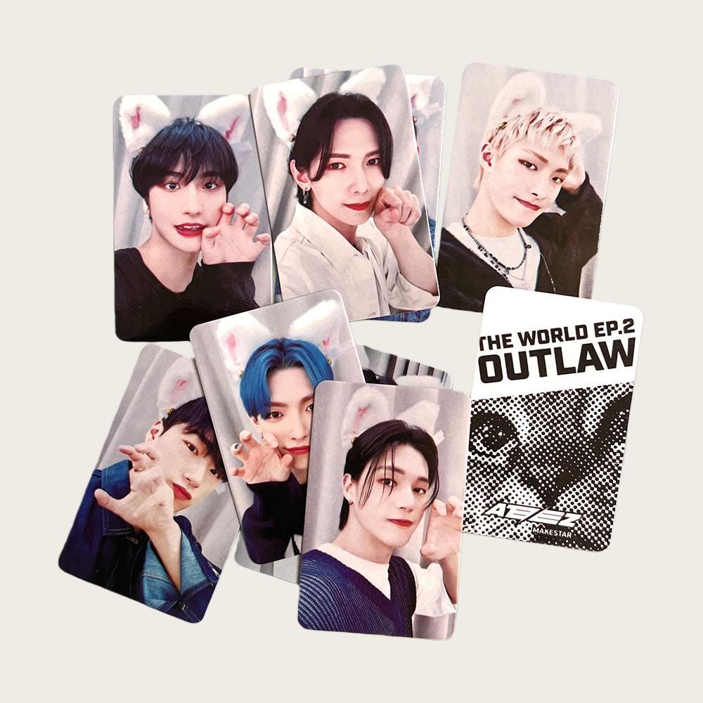 Ateez The World EP.2 Outlaw Makestar Photocard Set - Kpop Merchandise View 5
