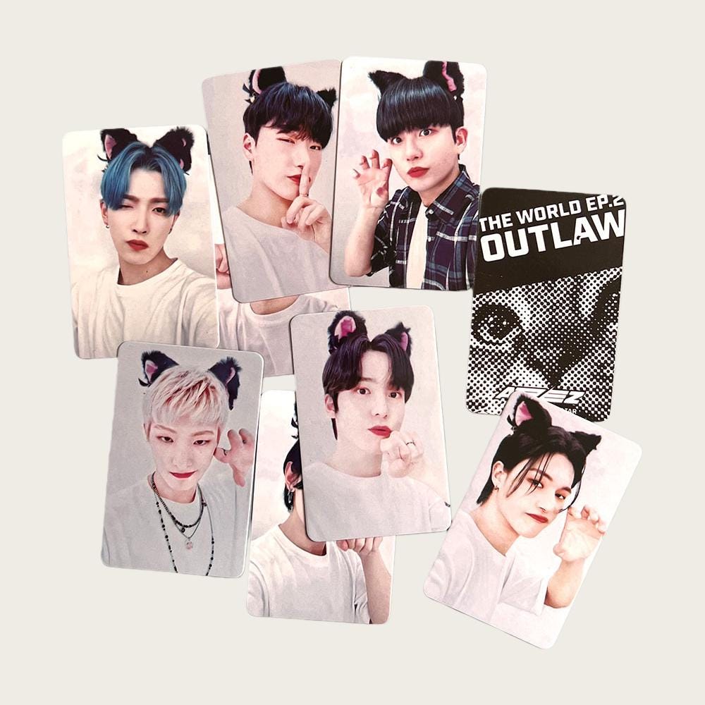 Ateez The World EP.2 Outlaw Makestar Photocard Set - Kpop Merchandise View 4