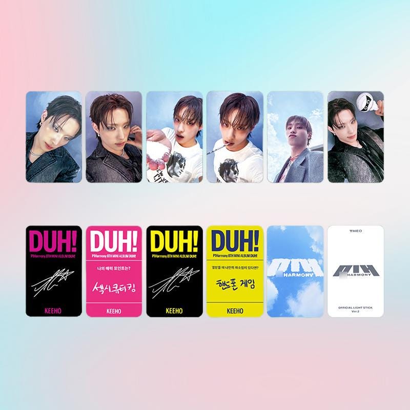 P1Harmony DUH Solo Photocard - Kpop Merchandise View 3