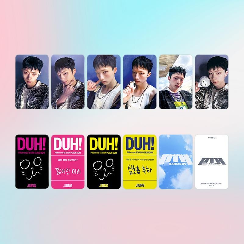 P1Harmony DUH Solo Photocard - Kpop Merchandise View 2