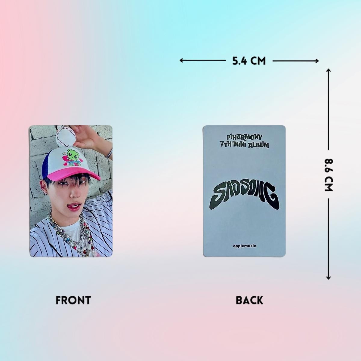 P1Harmony Sad Song FNC Photocard - Kpop Merchandise View 6