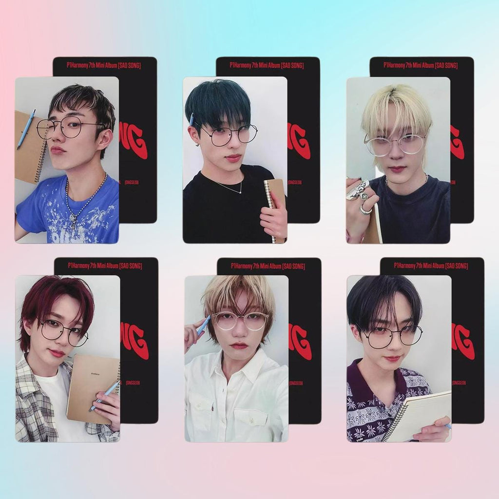 P1Harmony Sad Song FNC Photocard - Kpop Merchandise View 5
