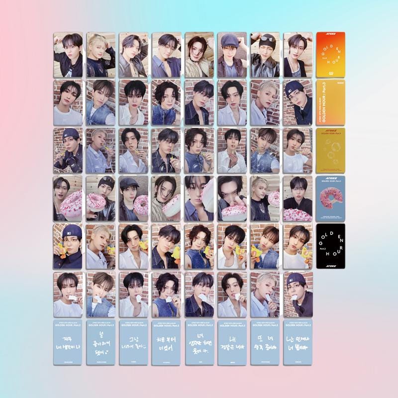 Ateez Golden Hour Part 3 Photocard Set - Kpop Merchandise View 1