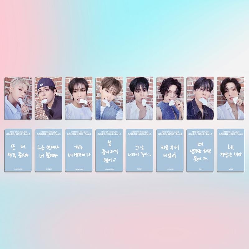 Ateez Golden Hour Part 3 Photocard Set - Kpop Merchandise View 7