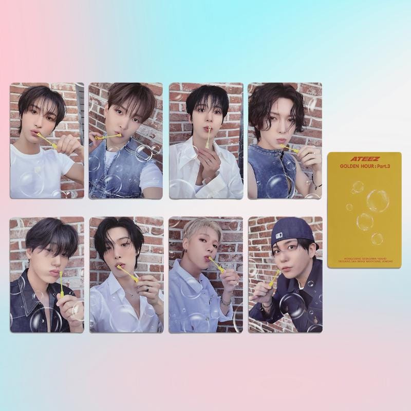 Ateez Golden Hour Part 3 Photocard Set - Kpop Merchandise View 4