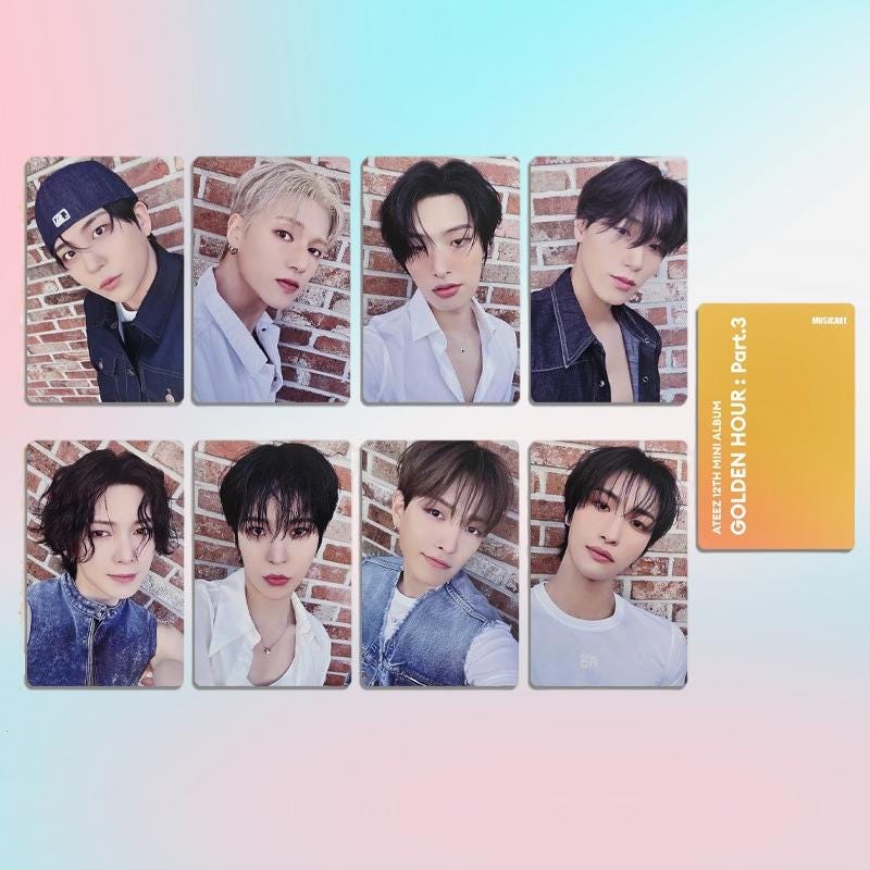 Ateez Golden Hour Part 3 Photocard Set - Kpop Merchandise View 3