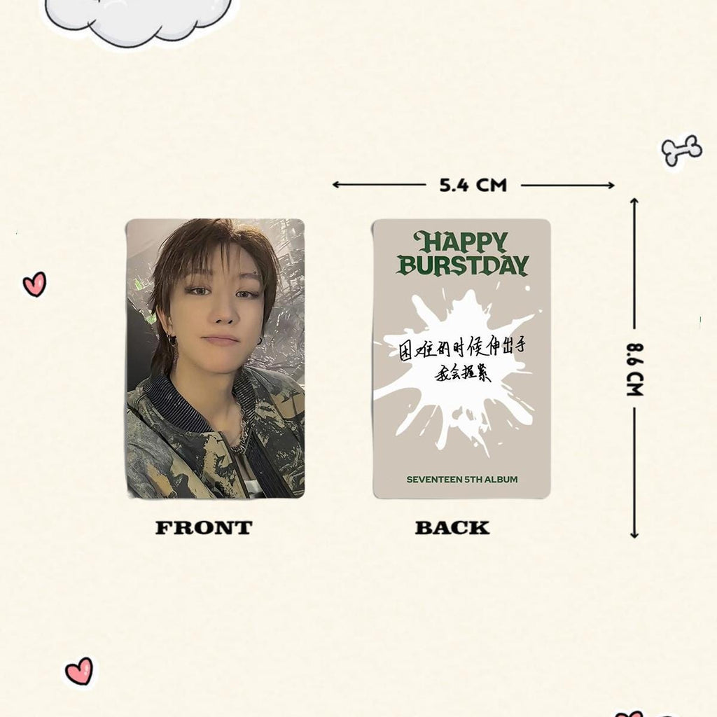 Seventeen Happy Burstday Photocard - Kpop Merchandise View 5