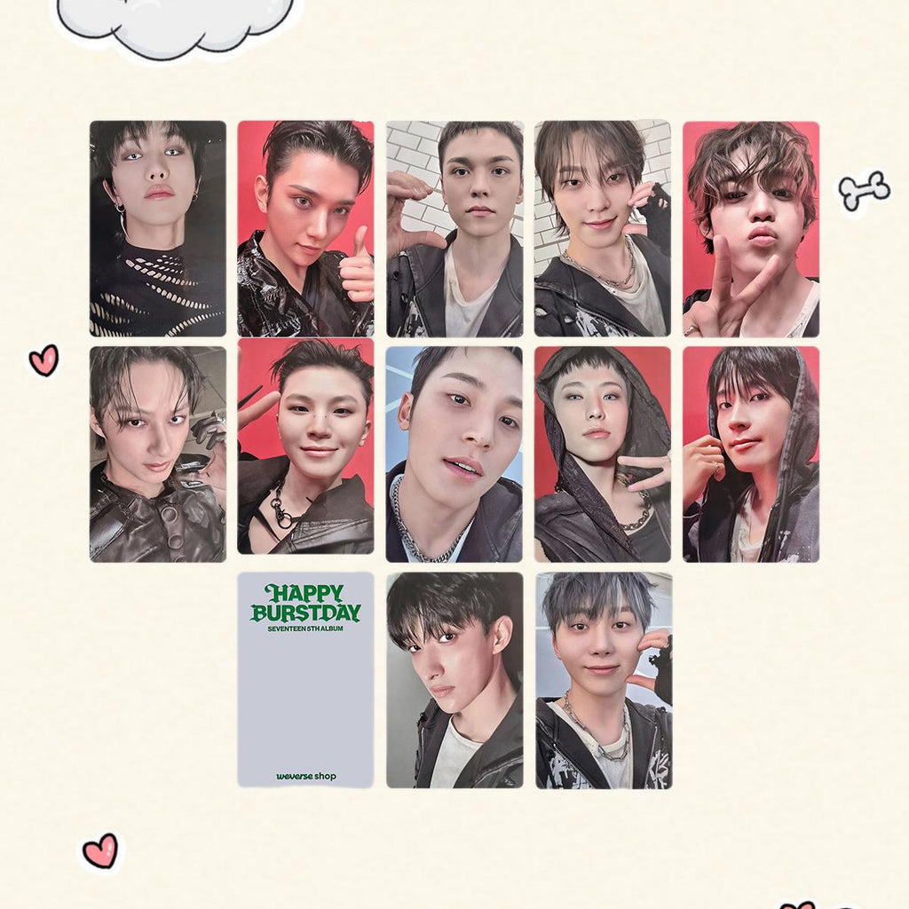 Seventeen Happy Burstday Potocards, S.Coups, Jeongha... - Kpop Merchandise View 4