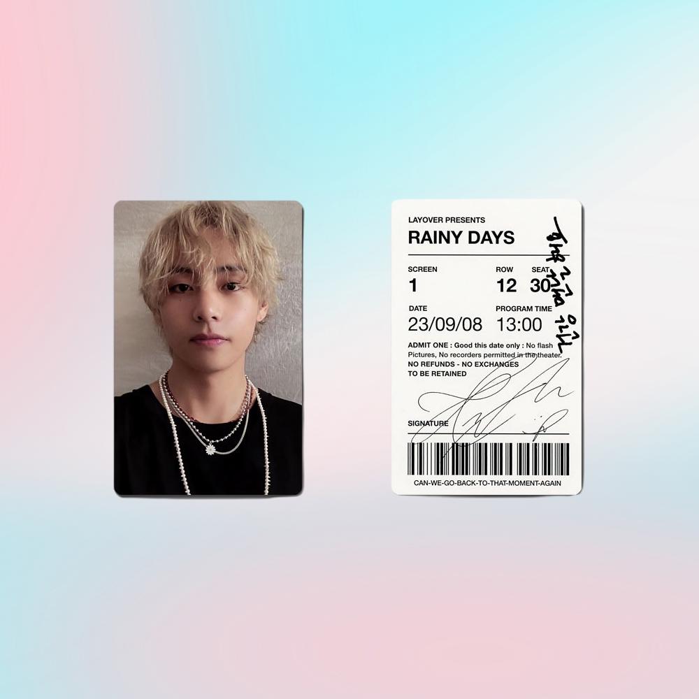 BTS Taehyung Layover Photocard - Kpop Merchandise View 4