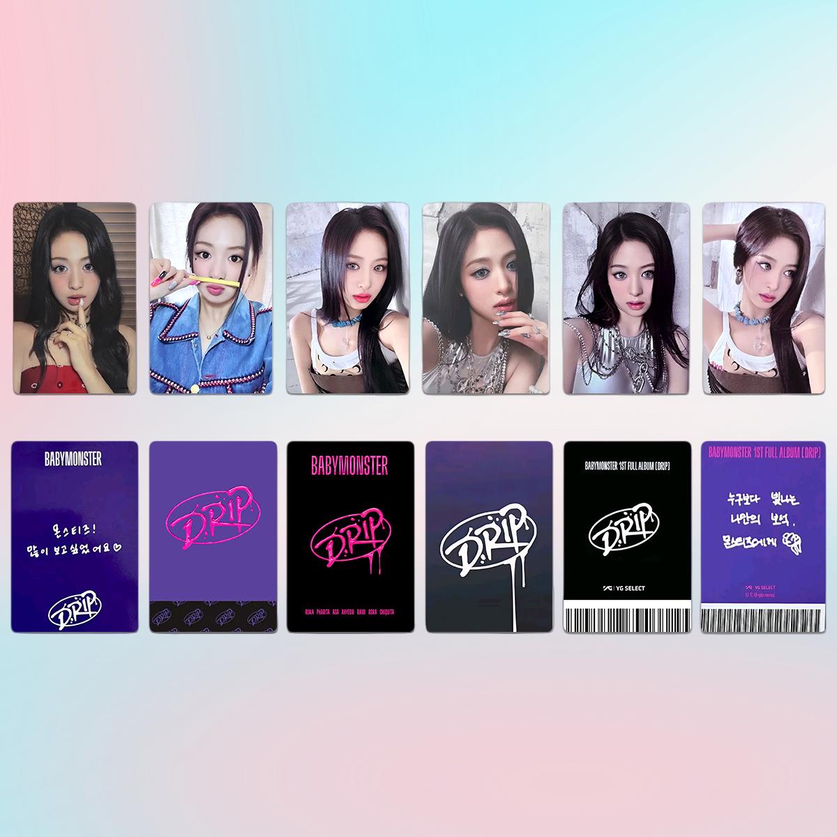 Babymonster Drip Photocard Photocard Set - Kpop Merchandise View 5