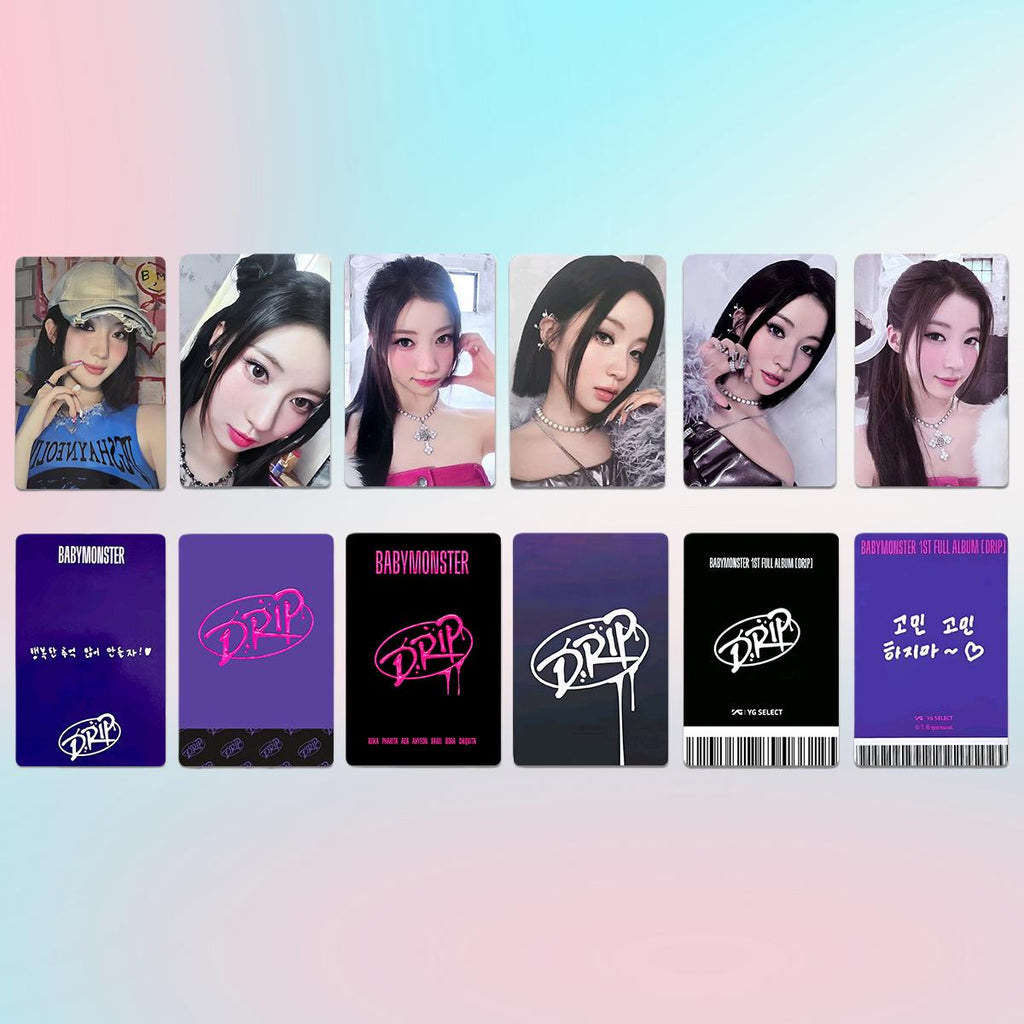 Babymonster Drip Photocard Photocard Set - Kpop Merchandise View 4