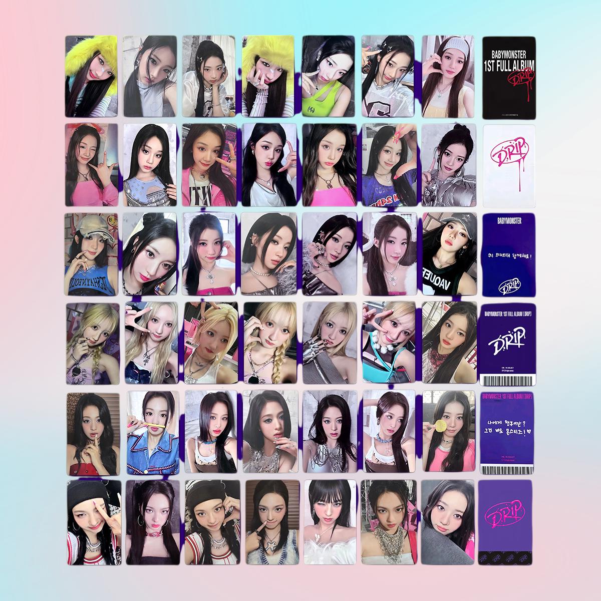 Babymonster Drip Photocard Photocard Set - Kpop Merchandise View 1