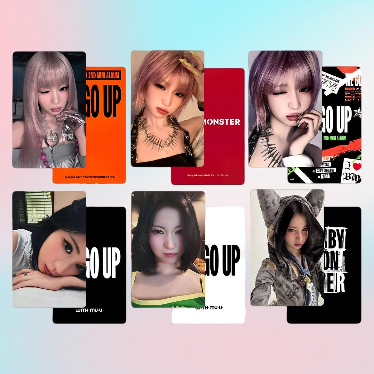 Babymonster We Go Up Photocard Photocard Set - Kpop Merchandise View 10