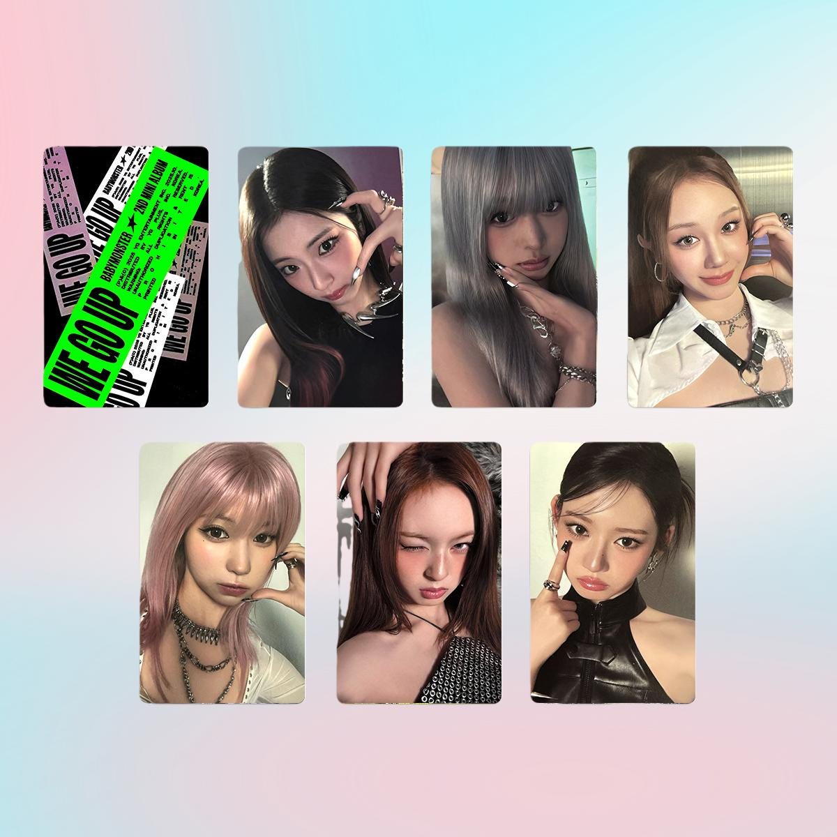 Babymonster We Go Up Photocard Photocard Set - Kpop Merchandise View 2