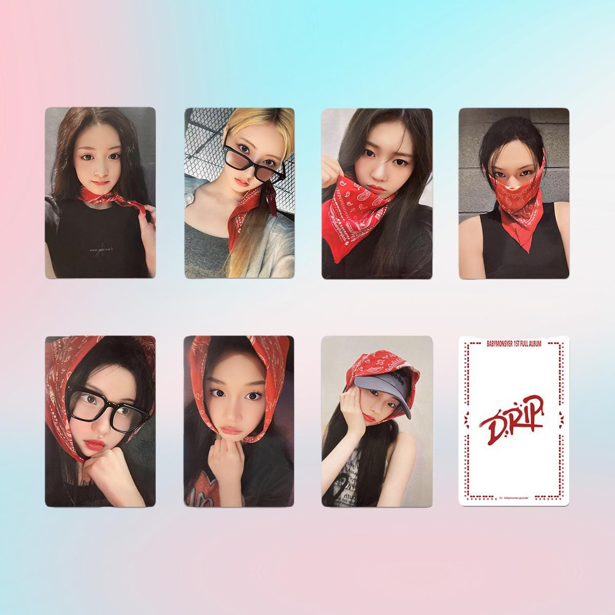 Babymonster Drip Photocard Photocard Set - Kpop Merchandise View 2