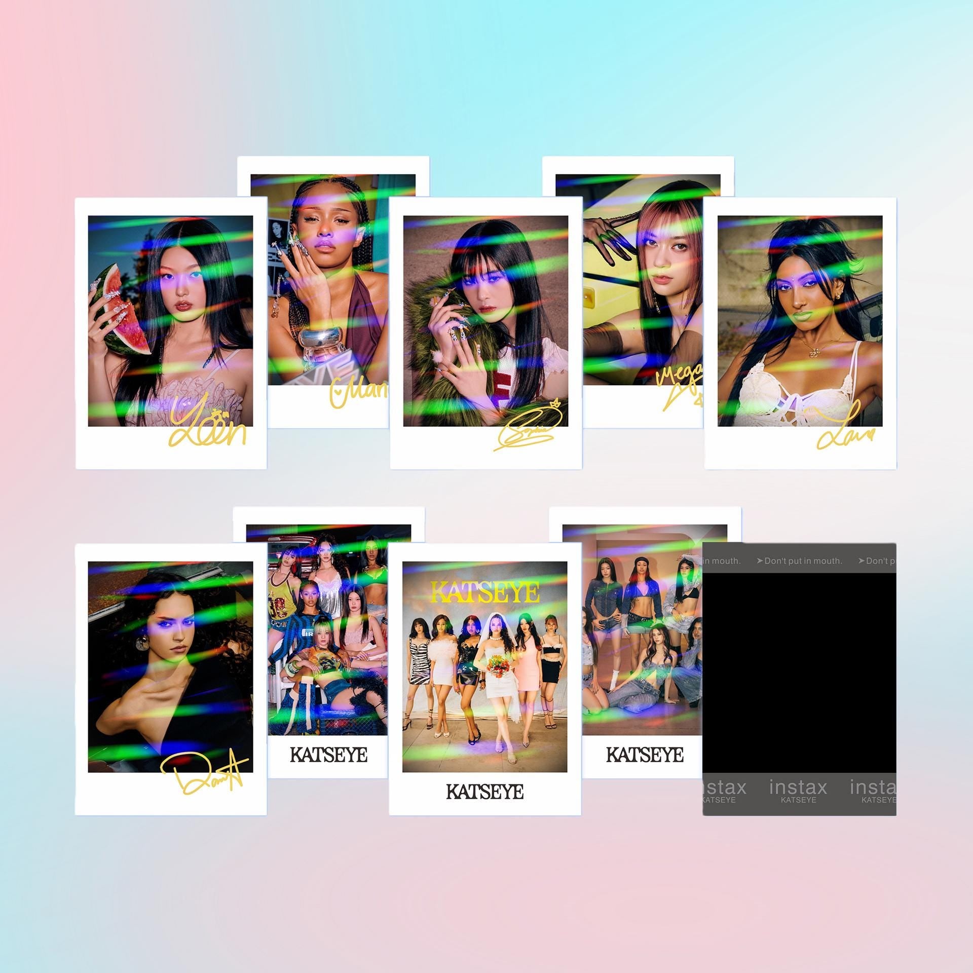 KATSEYE Polaraid Laser Photocard - Kpop Merchandise View 1