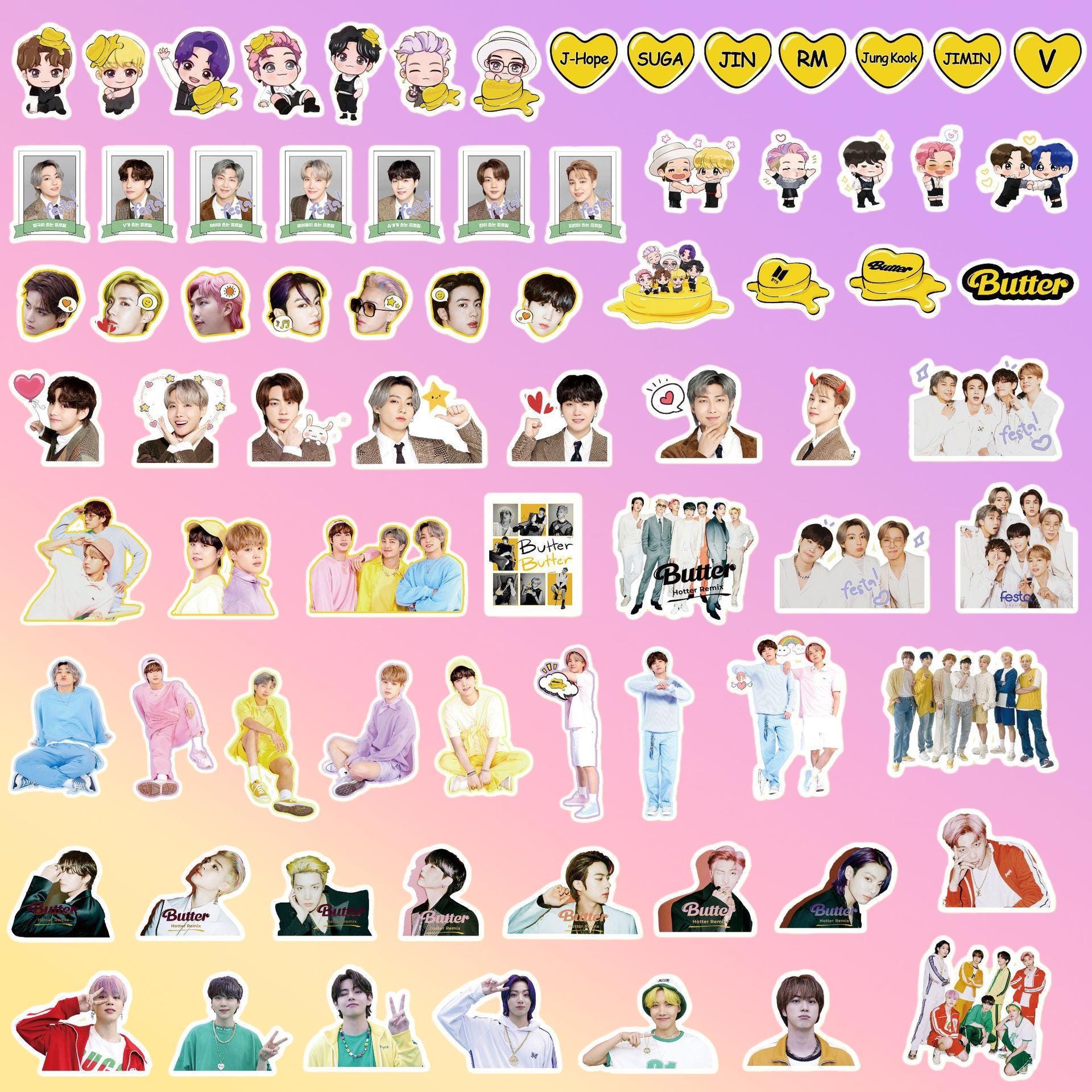 BTS Butter Sticker - Kpop Merchandise View 2