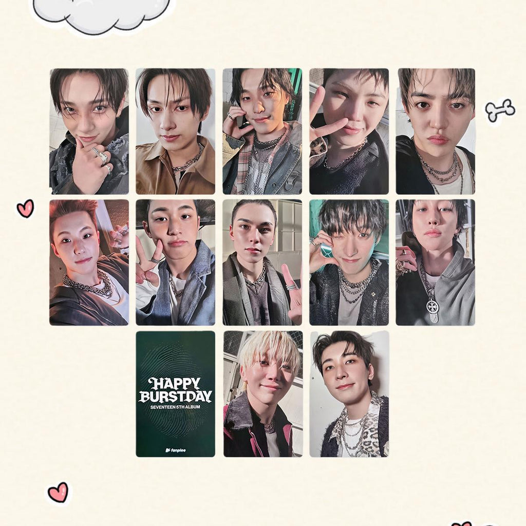 Seventeen Happy Burstday Potocards, S.Coups, Jeongha... - Kpop Merchandise View 3