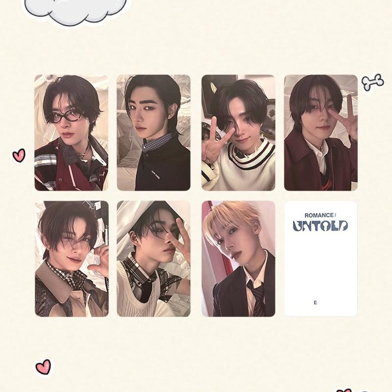 Enhypen ROMANCE UNTOLD Potocards Photocard Set - Kpop Merchandise View 2