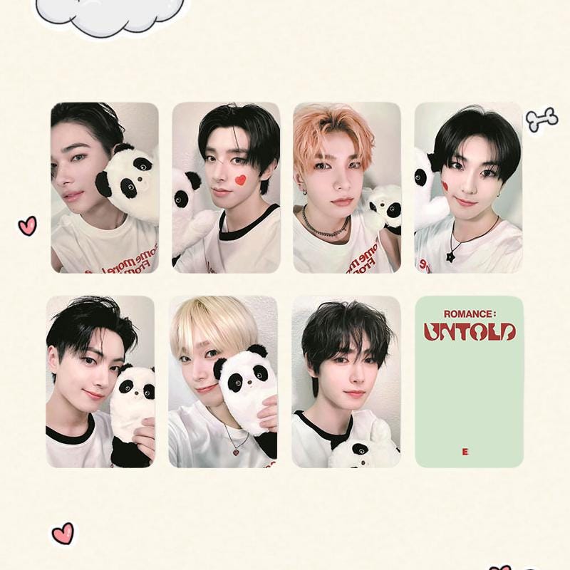 Enhypen ROMANCE UNTOLD Potocards 7PCS Photocard Set - Kpop Merchandise View 2