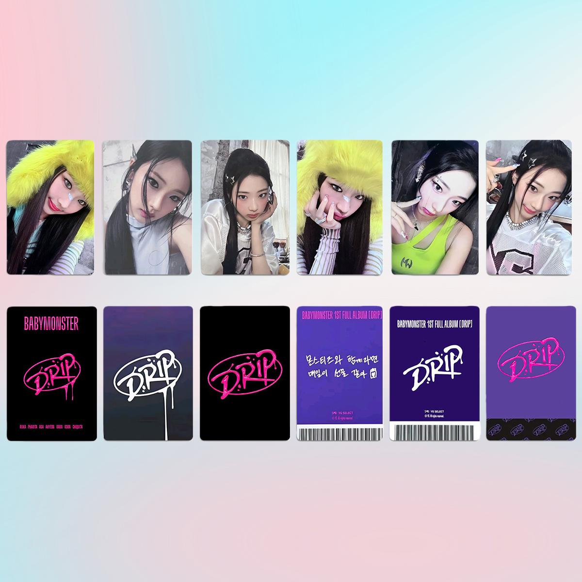 Babymonster Drip Photocard Photocard Set - Kpop Merchandise View 2