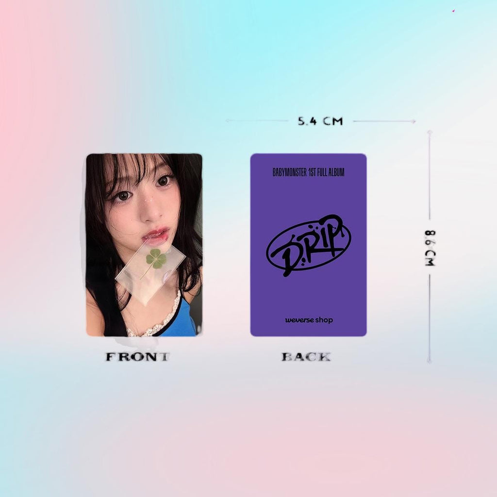 Babymonster dRIP Photocard Photocard Set - Kpop Merchandise View 5