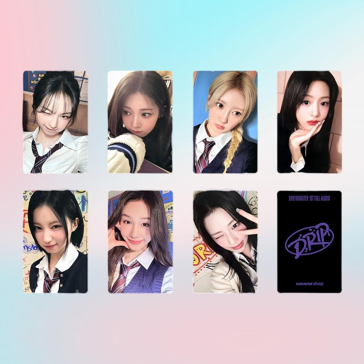 Babymonster dRIP Photocard Photocard Set - Kpop Merchandise View 2