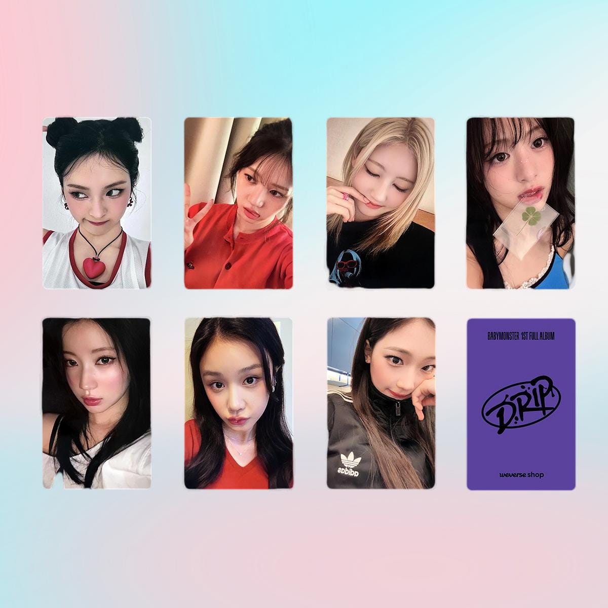 Babymonster dRIP Photocard Photocard Set - Kpop Merchandise View 3