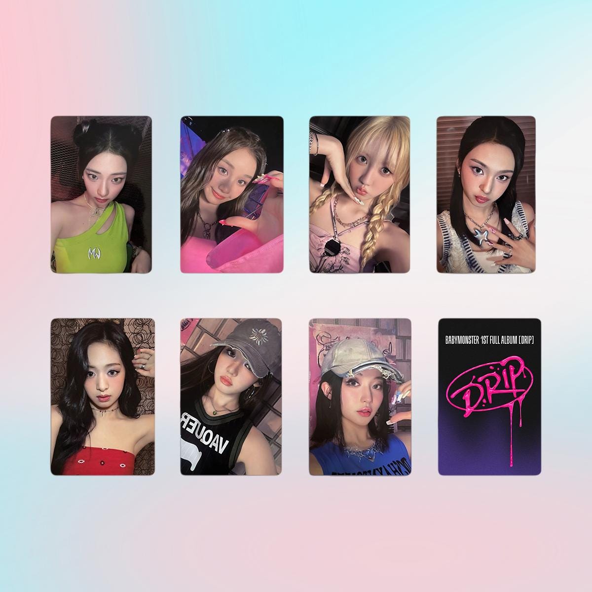 Babymonster Drip Photocard Photocard Set - Kpop Merchandise View 7