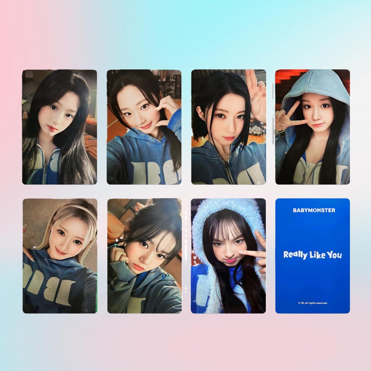 Babymonster Hello Monster Photocard Photocard Set - Kpop Merchandise View 2