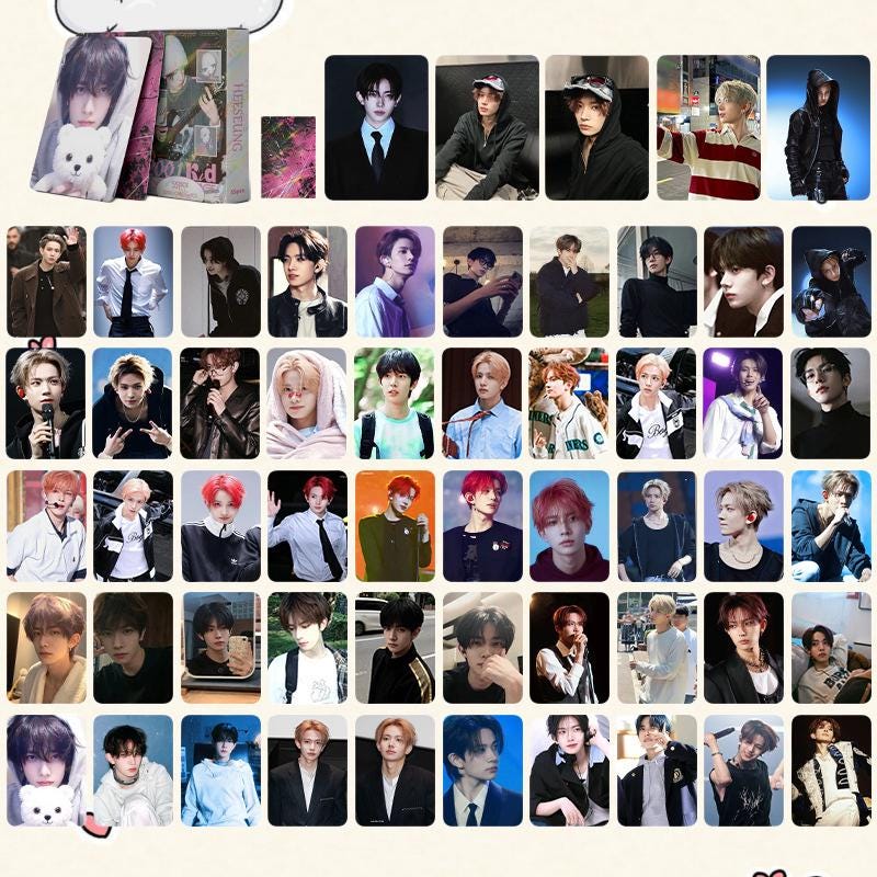 Enhypen DESIRE UNLEASH Potocards 55PCS, Laser Lomo Card - Kpop Merchandise View 2