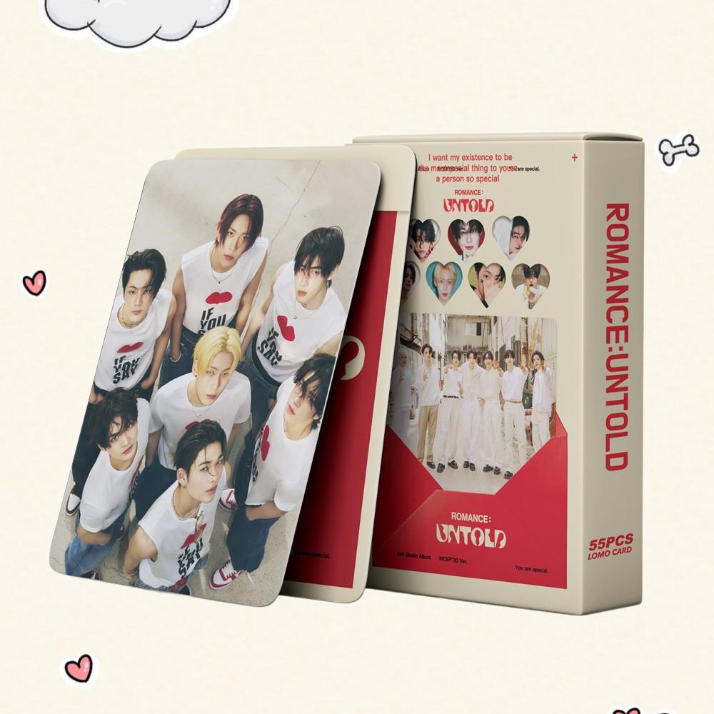 Enhypen ROMANCE UNTOLD Potocards 55PCS, Laser Lomo Card - Kpop Merchandise View 1
