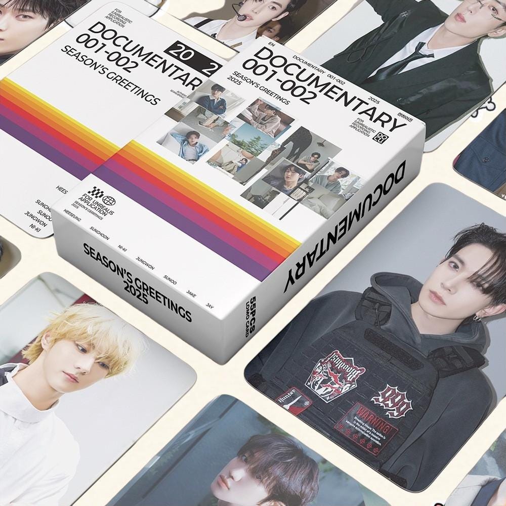 Enhypen 2025 SEASON'S GREETINGS Potocards 55PCS, Las... - Kpop Merchandise View 3