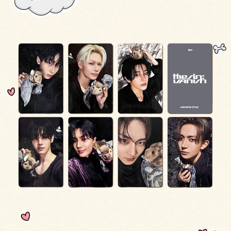 Enhypen THE SIN VANISH Potocards Photocard Set - Kpop Merchandise View 2