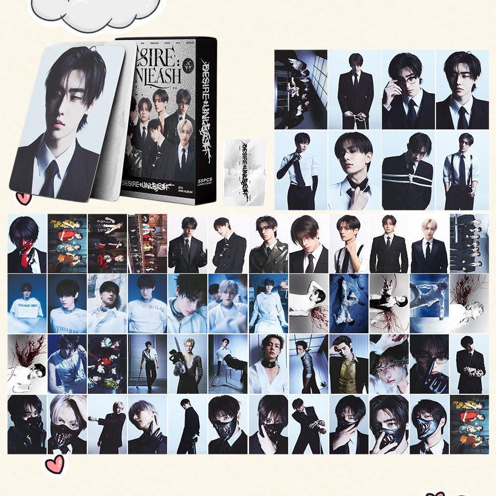 Enhypen DESIRE UNLEASH Potocards 55PCS Photocard Set - Kpop Merchandise View 2
