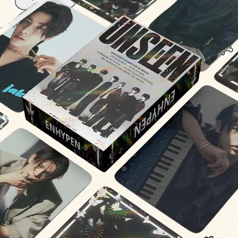 Enhypen UNSEEN Potocards 55PCS, Laser Lomo Card - Kpop Merchandise View 3