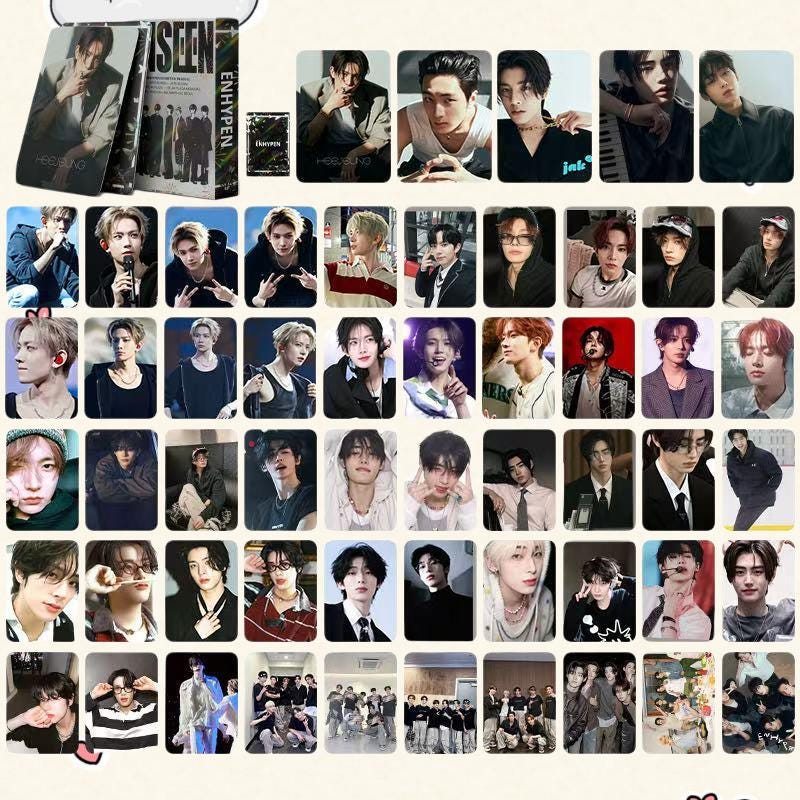 Enhypen UNSEEN Potocards 55PCS, Laser Lomo Card - Kpop Merchandise View 2