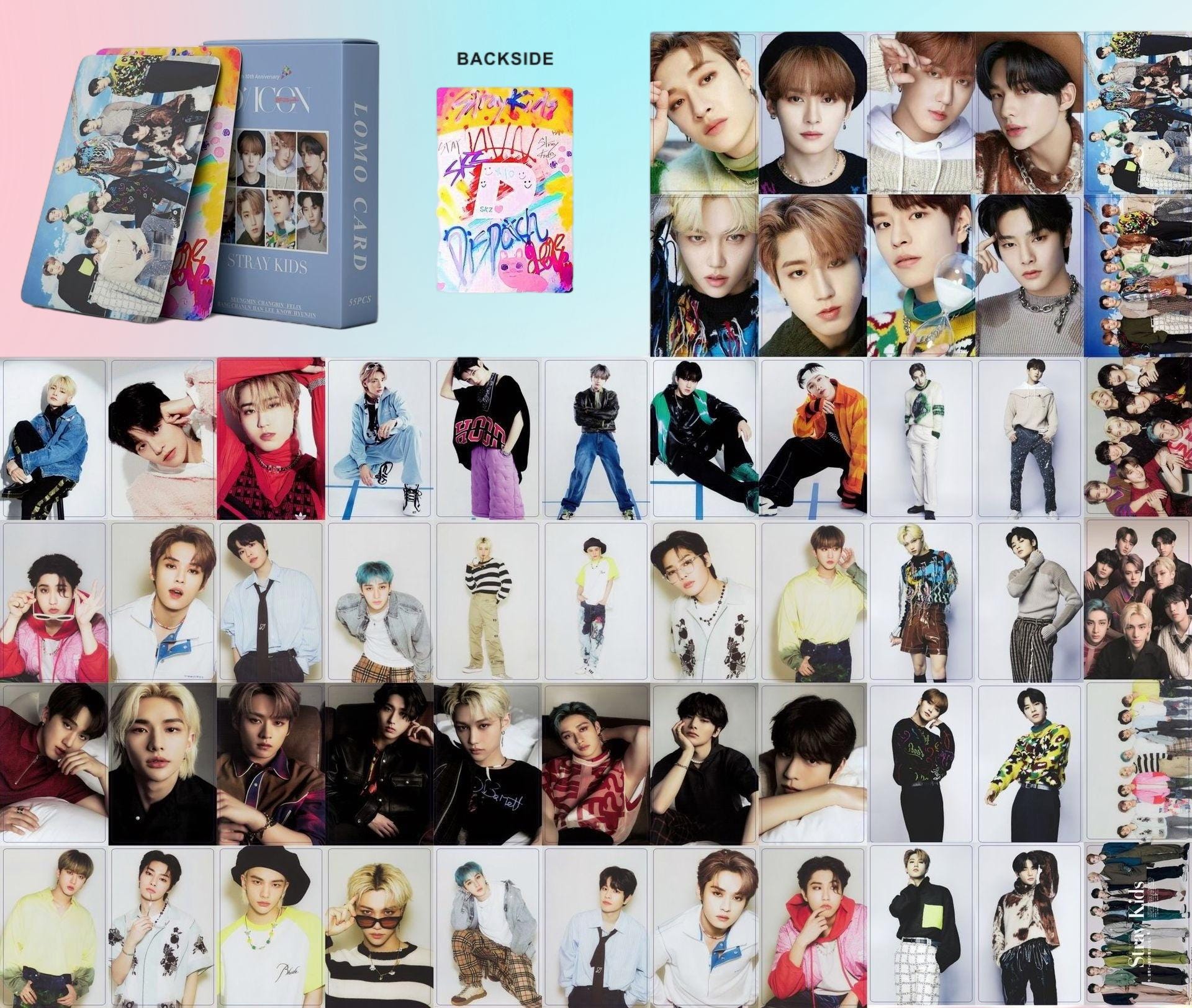 Stray Kids Photocard Set 55PCS Photocard Set - Kpop Merchandise View 2
