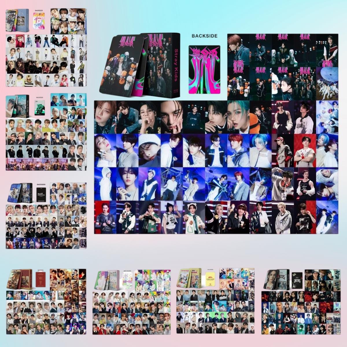Stray Kids Photocard Set 55PCS Photocard Set - Kpop Merchandise View 1