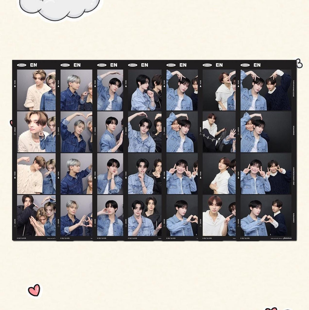 Enhypen Four-grid Bookmark Card Potocards, Jungwon, ... - Kpop Merchandise View 1